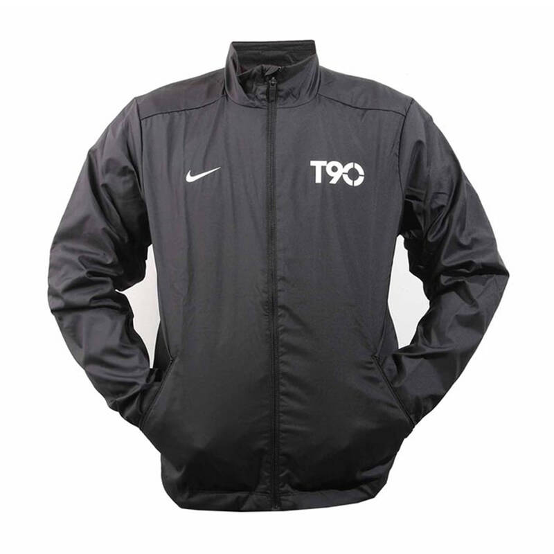 耐克nike t90 男子 梭织茄克 外套 长袖 419514-010 黑色 xxl