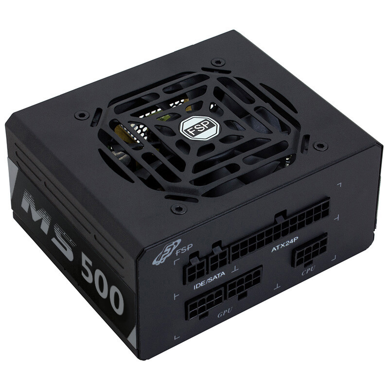 全漢（FSP）額定500W 經(jīng)典版MS500 電源 (SFX電源/銅牌認證/五年質(zhì)保/全模組/溫控風扇/固態(tài)電容/DC-DC）