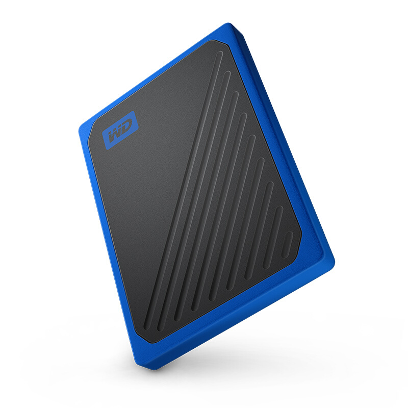 西部数据(WD) 1TB USB3.0 移动固态硬盘（PSSD）My Passport Go 钴蓝色 坚固耐用 小巧便携 兼容Mac