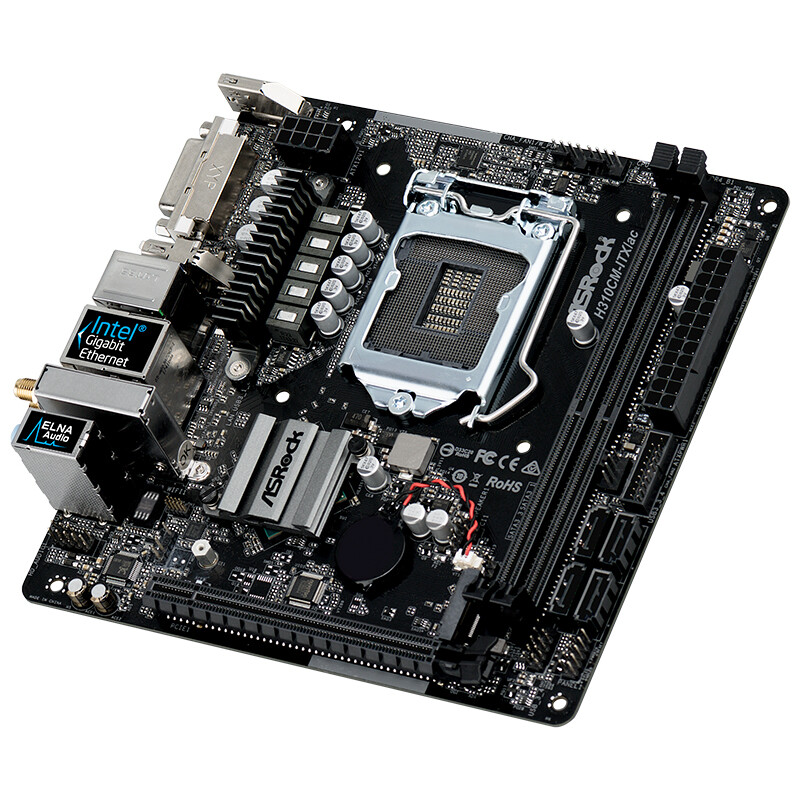 華擎（ASRock）H310CM-ITX/ac主板（Intel H310/LGA 1151）