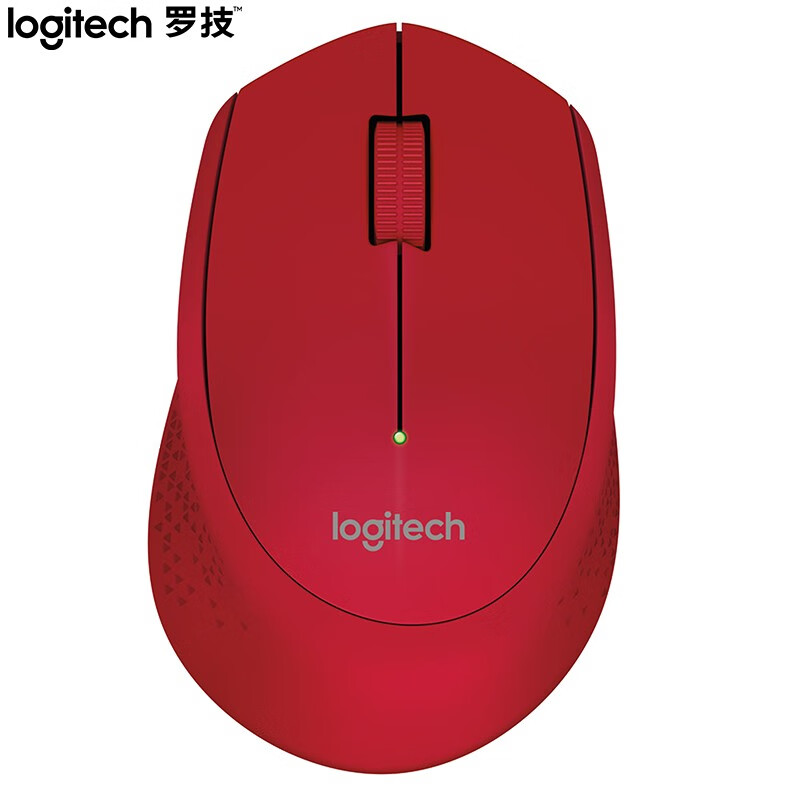罗技（Logitech）M280(M275) 鼠标 无线鼠标 家用商务办公鼠标 右手鼠标  企业采购 红色 带无线2.4G接收器