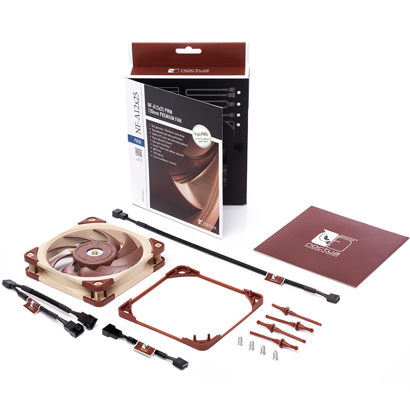 猫头鹰 ( NOCTUA)NF-A12x25 PWM 12cm风扇（智能温控/4针冷排风扇/水冷排散热风扇 2000 PWM ）