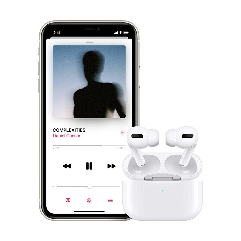 苹果（Apple） 苹果AirPods Pro 主动降噪无线蓝牙耳机 支持iPhone12/iPad 官方标配+无线快充