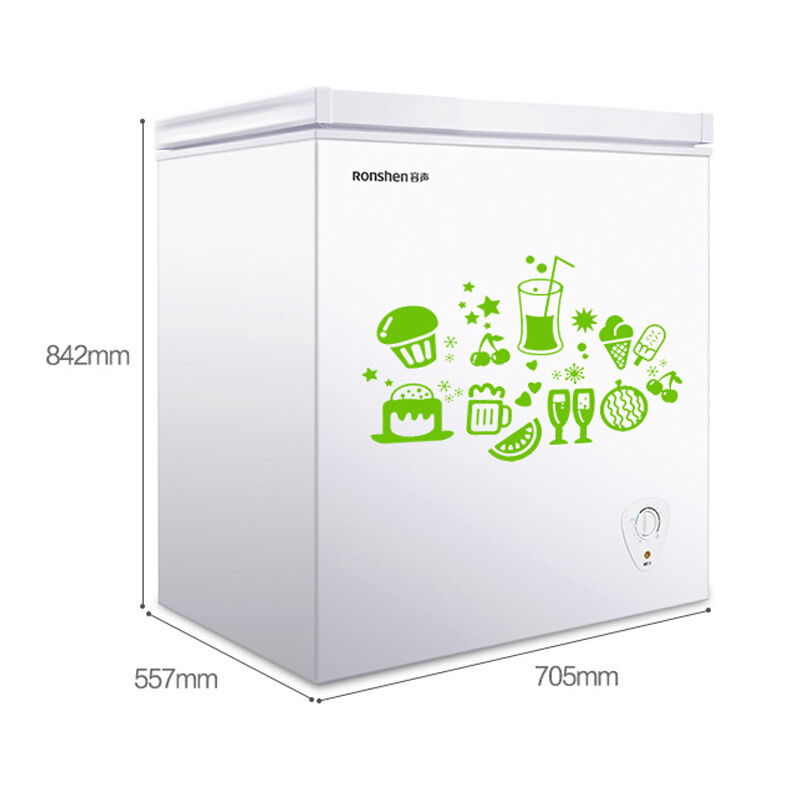 容声(Ronshen) 145升冰柜小型迷你家用 冷藏冷冻转换冷柜 一级能效BD/BC-145MB 单温卧式小冰箱