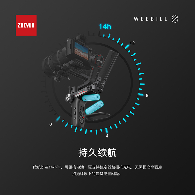 智云（zhi yun）WEEBILL S微毕稳定器 微单单反稳定器 手持云台相机稳定器 标配版