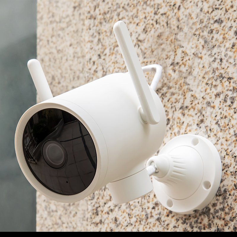 创米小白 摄像头 监控器家用网络摄像机室外防水远程视频200W像素高清红外夜视 户外云台N1