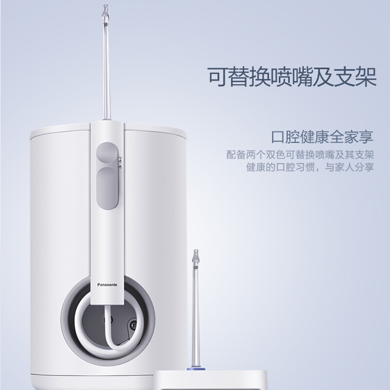 松下（Panasonic）冲牙器 洗牙器 水牙线 非电动牙刷 全身水洗 600ml大容量可拆卸水箱EW1611