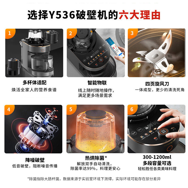 深度体验感受九阳破壁机y536使用感受如何？使用一个月后评测！怎么样？测试如何？