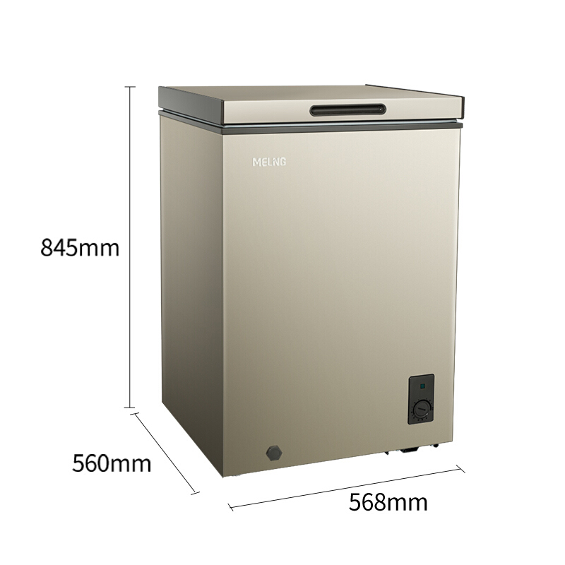 美菱(MELING)100升冰柜冷藏冷冻转换家用低霜冷柜一级能效迷你节能单温母婴母乳小冰箱 以旧换新 BC/BD-100DT