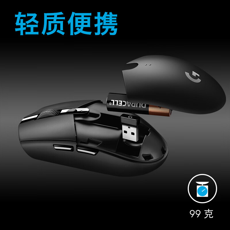 羅技（G）G304 LIGHTSPEED無線鼠標(biāo) 游戲鼠標(biāo) 輕質(zhì)便攜 吃雞鼠標(biāo) 絕地求生 鼠標(biāo)宏 白色 12000DPI