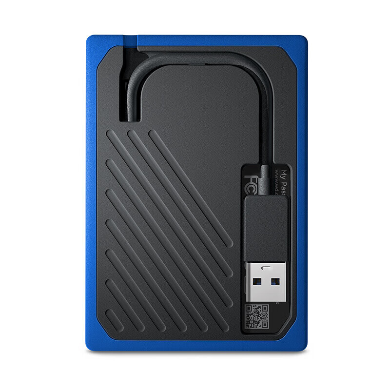 西部数据(WD) 500GB USB3.0 移动固态硬盘（PSSD）My Passport Go 钴蓝色 坚固耐用 小巧便携 兼容Mac