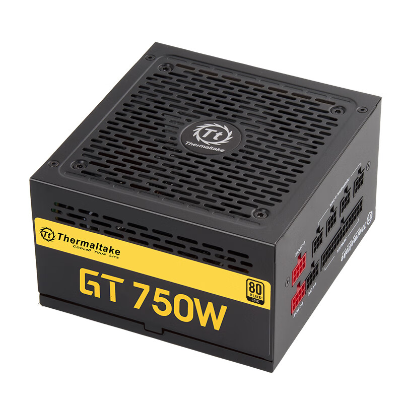 Tt（Thermaltake）额定750W GT 750W 台式机电脑主机机箱电源（80PLUS金牌/全模组/全日系电容/静音风扇）