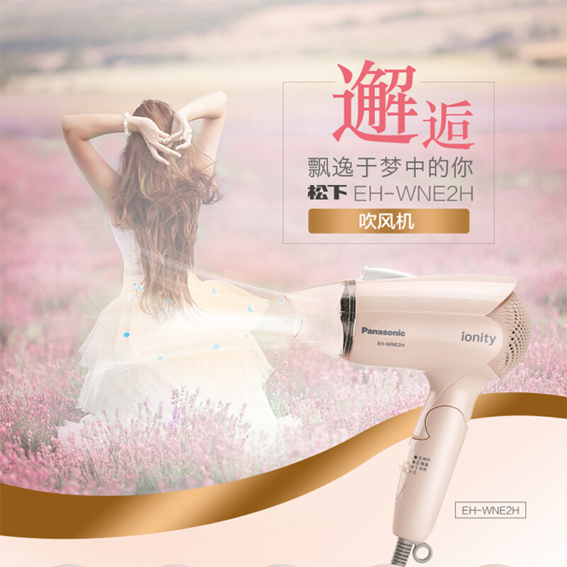 松下（Panasonic）電吹風(fēng)機(jī) 家用 便攜 負(fù)離子速干 恒溫護(hù)發(fā) EH-WNE2H