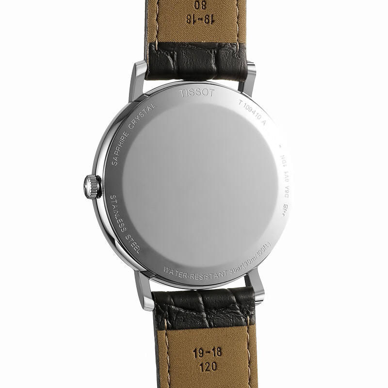 天梭(TISSOT)瑞士手表 魅时系列皮带石英男士手表T109.410.16.033.01