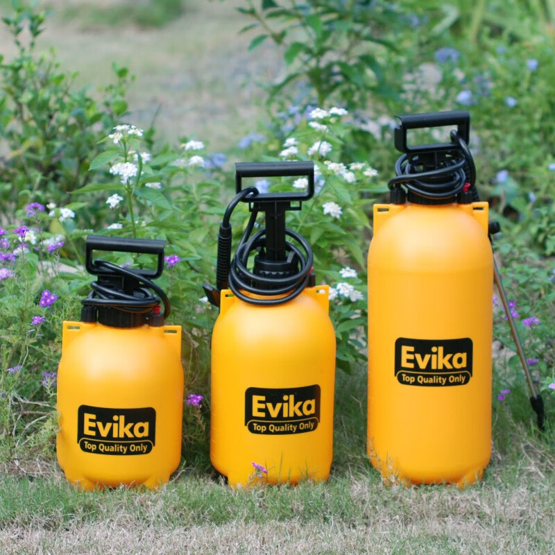 Evika手動氣壓式噴霧器園藝澆花洗車噴壺農(nóng)用噴灑打藥機8L打藥壺