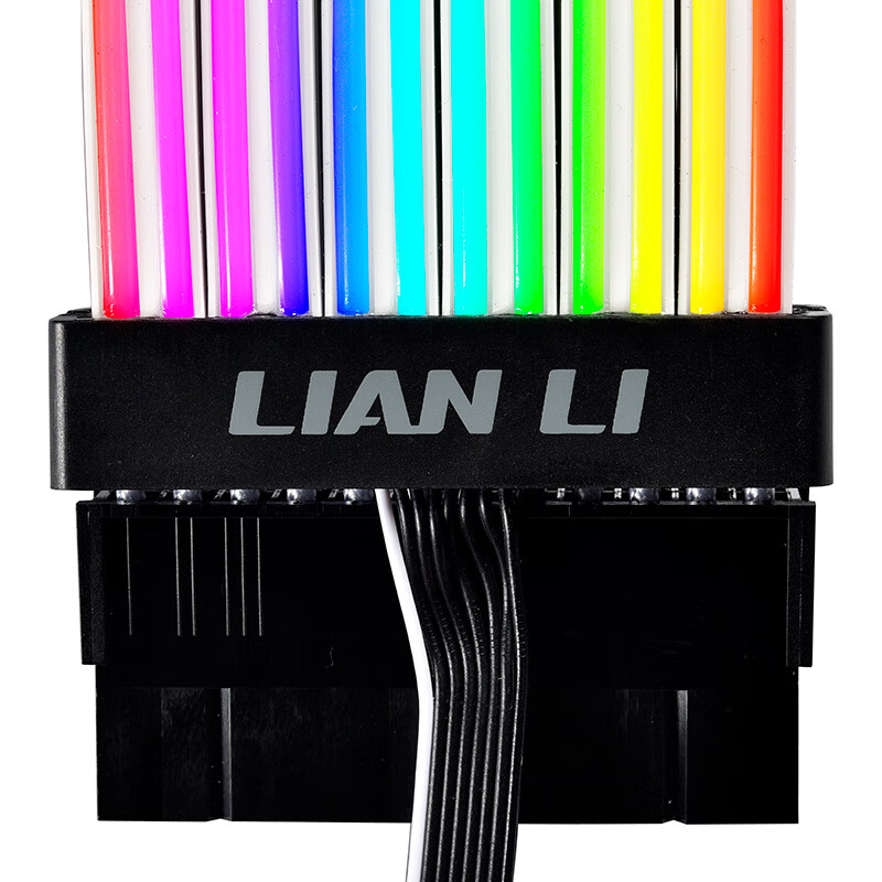 LIANLI 霓彩线2代 24Pin 机箱电源延长发光线 镀银线材/120颗高密度灯珠/主板控制器双模控制/支持神光同步