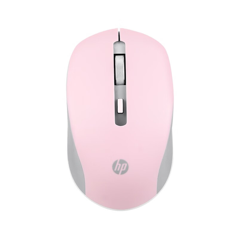 惠普（HP）S1000无线微声鼠标 台式电脑办公笔记本通用家用便携无线鼠标 DPI可调 粉色(静音鼠标)