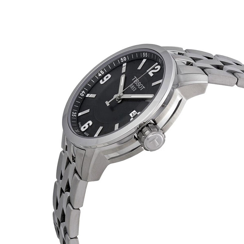 天梭(TISSOT)瑞士手表 速驰系列钢带石英男士手表运动表T116.410.11.057.00