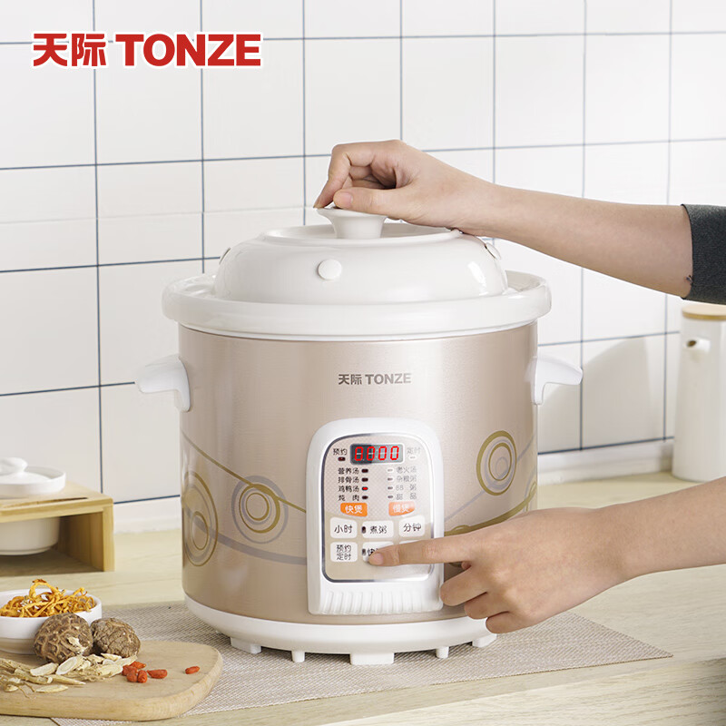天际(TONZE)电炖锅 电炖盅  煮粥煲汤锅 快慢炖 2L DGD20-20CWD