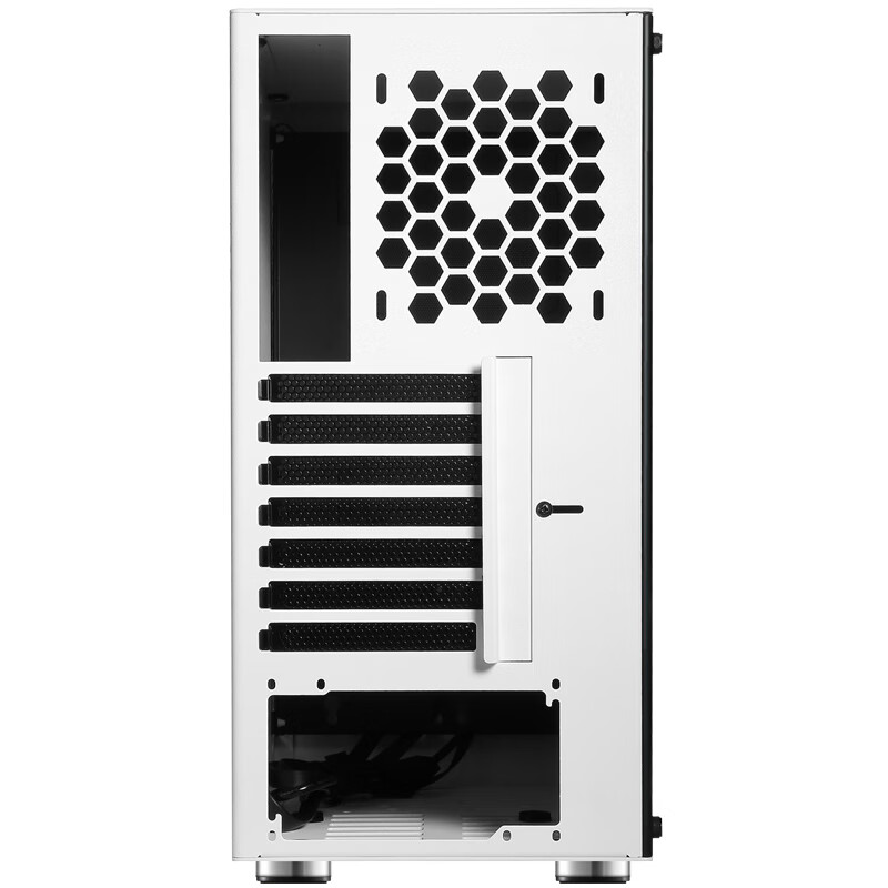 乔思伯（JONSBO）U4 白色 ATX机箱 （支持ATX主板/高塔散热器/ATX电源/全铝外壳/5MM厚度钢化玻璃侧板）