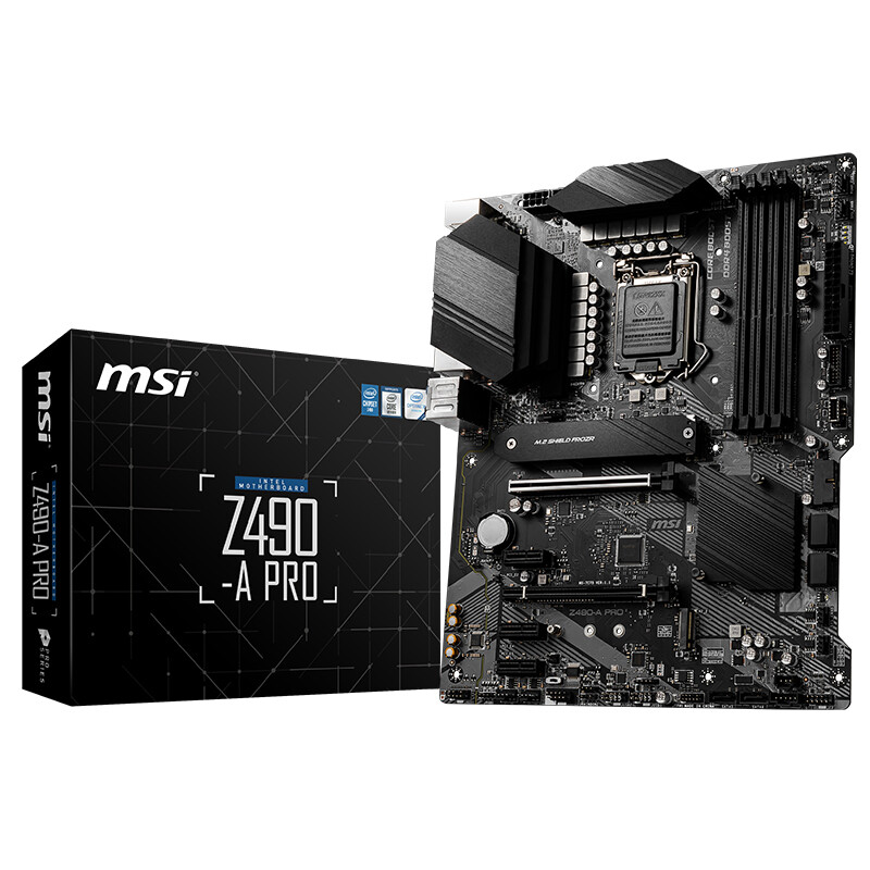 微星(MSI)Z490-A PRO电脑主板 支持 CPU 10900K/10700K（Intel Z490/LGA 1200）