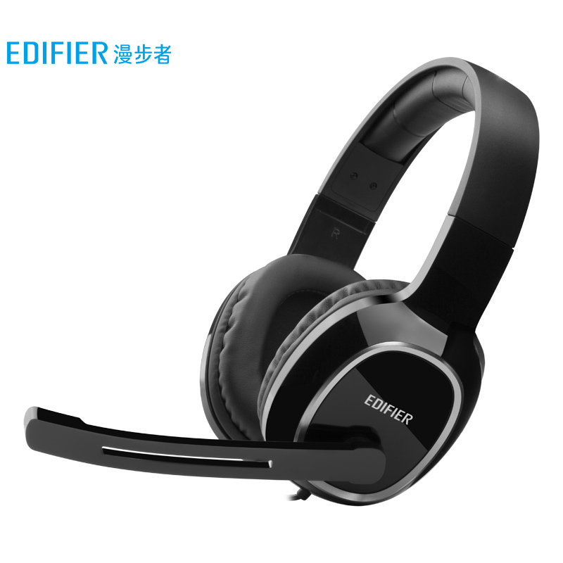 漫步者 （EDIFIER） USB K815 学生网课耳麦 头戴式电脑耳机 在线教育学习听力对话耳机 黑色