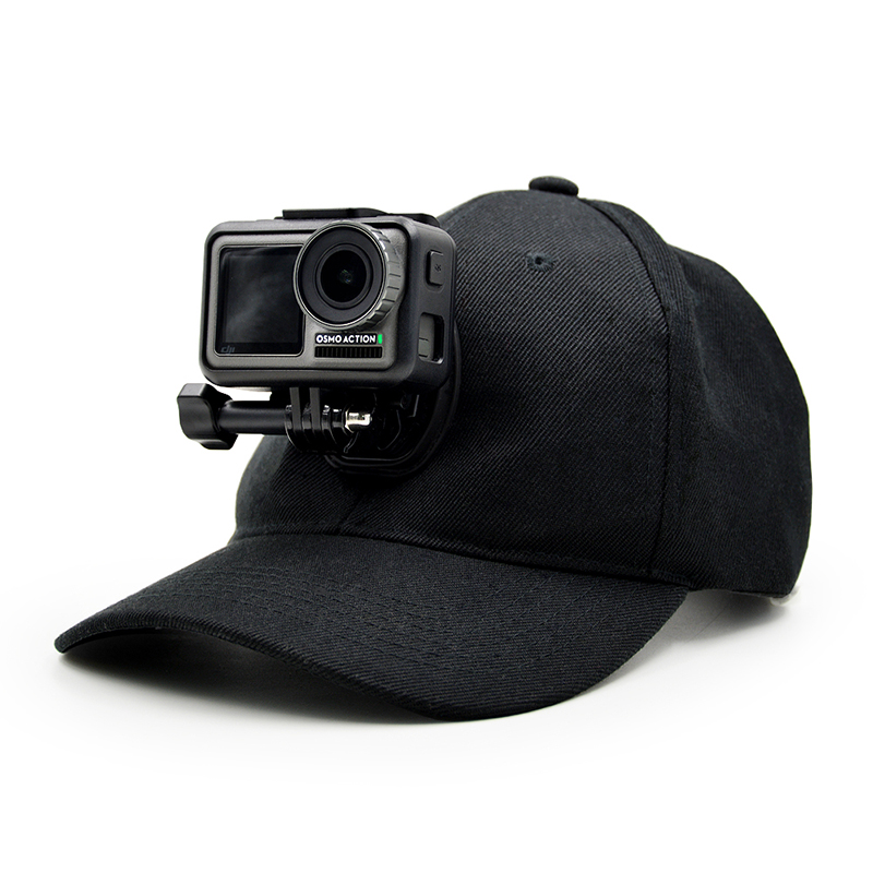 MAXCAM适用于dji大疆Action2灵眸osmo运动相机gopro10狗9hero8 7帽子夹鸭舌帽支架头带影石360 one R配件