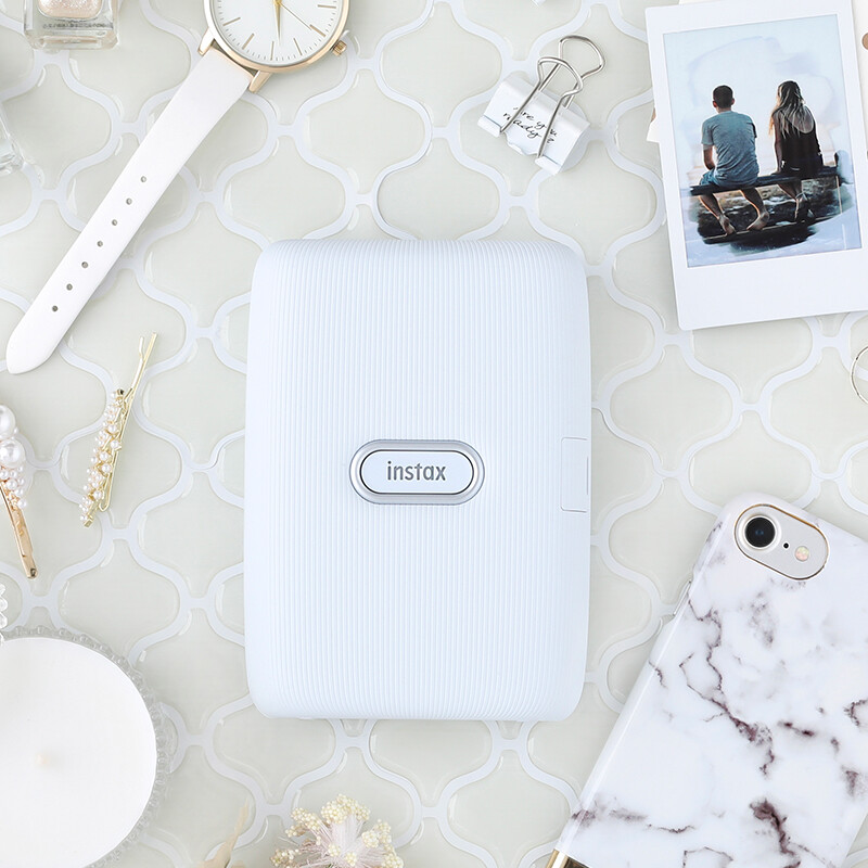 %title插图%num 富士 INSTAX mini Link 一次成像手机照片打印机 迷你小型便携口袋无线相片打印机 30张相纸「分享装白色」