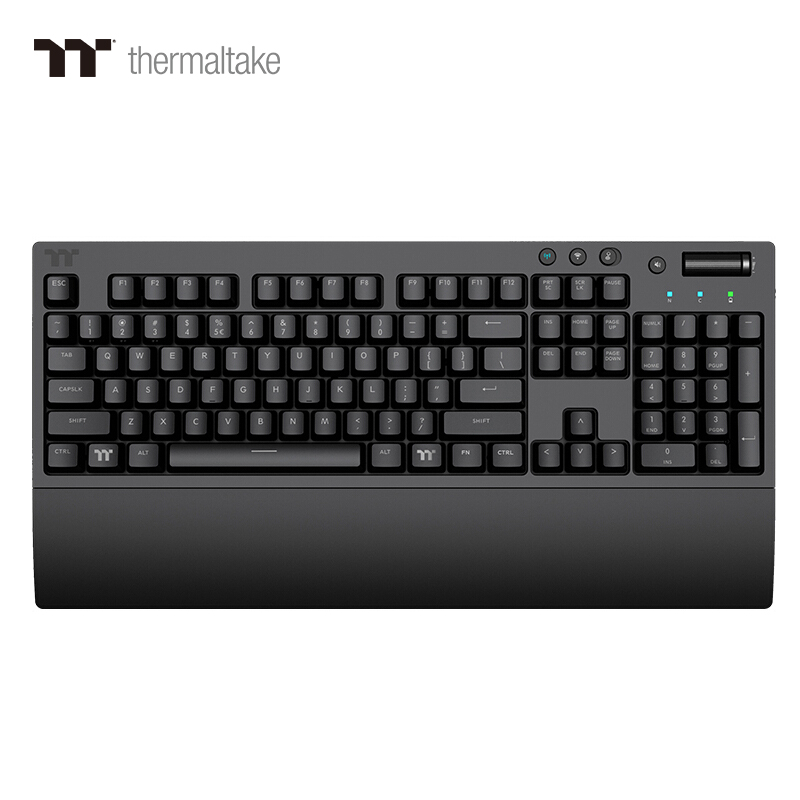 TT（Thermaltake）G821 无线2.4G蓝牙有线多模电竞机械键盘 德国Cherry 红轴（樱桃轴/三模/PBT键帽/手托）