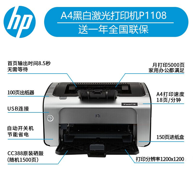 惠普1108和1008哪个好？区别是什么？