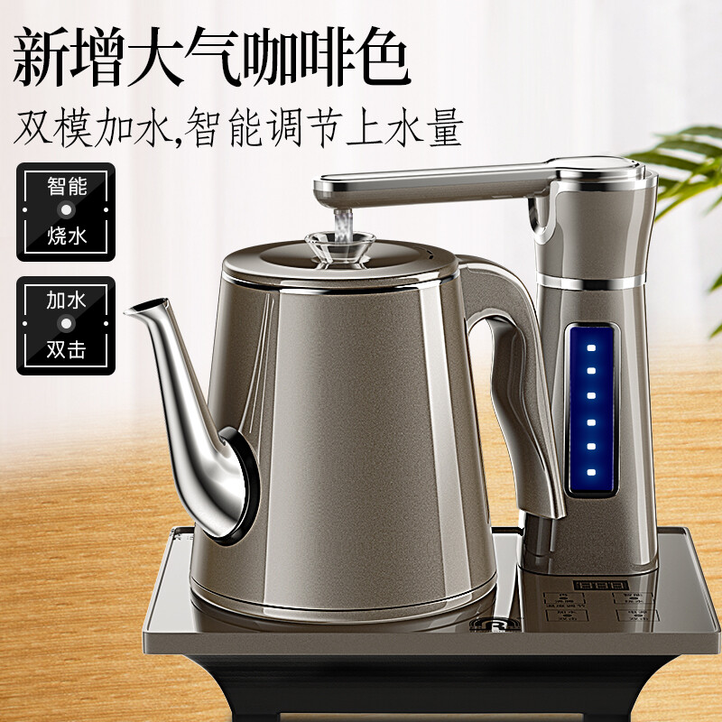 容声电水壶全自动上水电热水壶 茶具烧水壶 热水壶 电茶壶 电热壶茶具电茶炉烧水器抽水壶茶台 D186咖（防烫款）