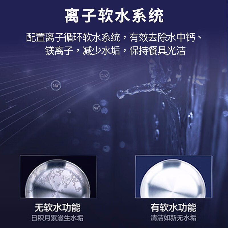 海尔（Haier）10套独立式洗碗机 80℃高温冲洗 纤薄机身 家用全自动独嵌两用洗碗机EW10028BK