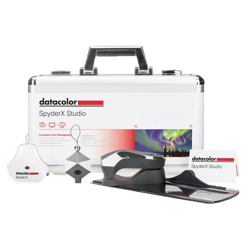 Datacolor SpyderX STUDIO打印套装 打印蜘蛛+立方灰卡+红蜘蛛X校色仪 电脑液晶显示器打印机扫描校准
