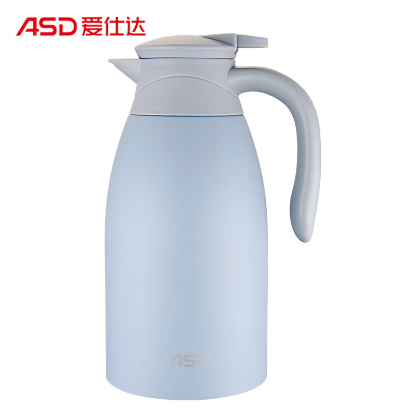 爱仕达ASD 保温壶2.0L 304不锈钢真空保温瓶便携大容量家用热水壶暖瓶 RWS20P4WG-B蓝色