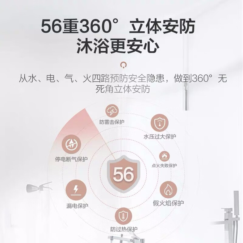 海爾（Haier）出品統(tǒng)帥燃?xì)鉄崴魅細(xì)?天然氣 變頻恒溫廚房強(qiáng)排式 智能變升防凍水氣雙調(diào)LV 12升【一廚一衛(wèi)】