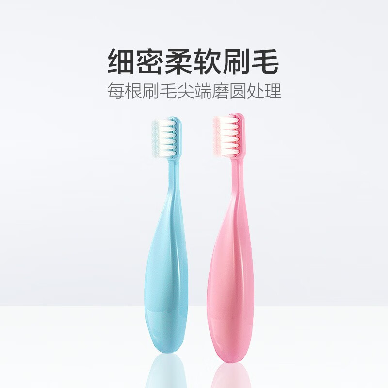 Ci日本胖手柄儿童牙刷小头软毛小胖子婴幼儿乳牙刷1-2-3-4-5-6岁 胖手柄牙刷1支装（颜色随机）