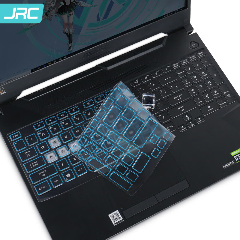 JRC 华硕天选 15.6英寸笔记本电脑键盘膜 TPU隐形保护膜防水防尘元气蓝配色