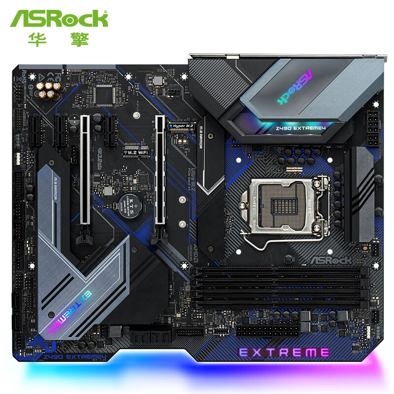 华擎（ASRock）Z490 Extreme4极限玩家主板 支持 CPU 10900K/10700K（Intel Z490/LGA 1200）