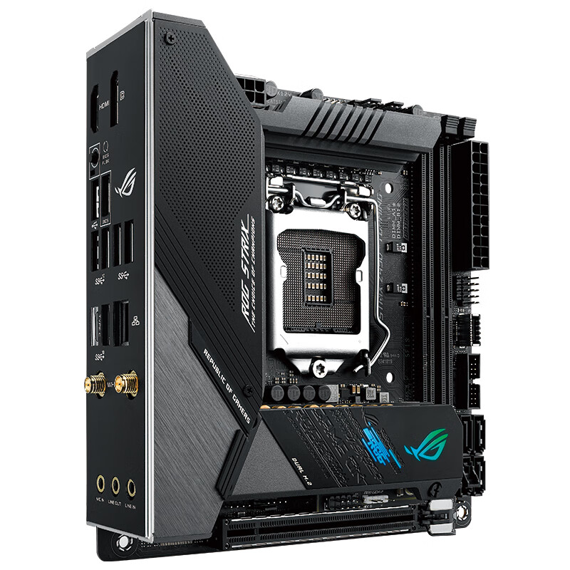 玩家國度（ROG）ROG STRIX Z490-I GAMING主板 支持 CPU 10900K/10700K（Intel Z490/LGA 1200）