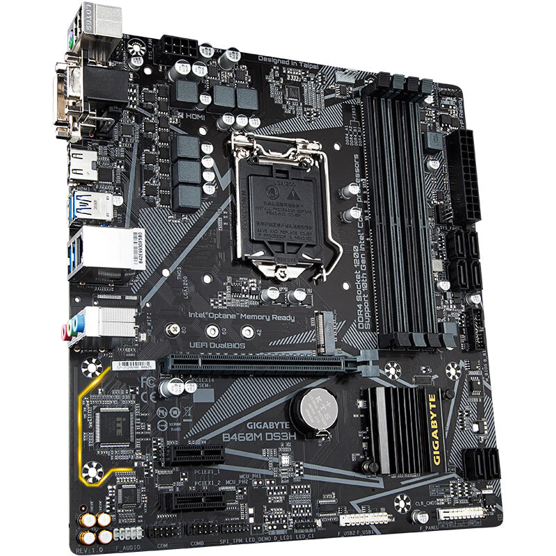 技嘉（GIGABYTE）B460M DS3H 主板 支持 CPU 10400/10500/10700（Intel B460/LGA 1200）