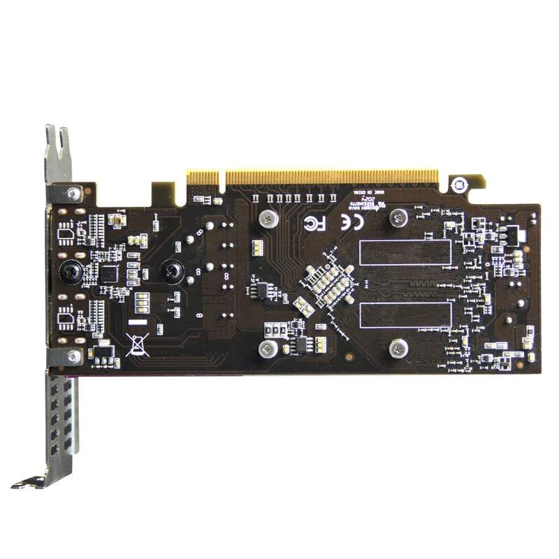 盈通 （yeston）RX550 4G 4HDMI 4屏显卡 GA 半高 支持HDMI直连 支持转接VGA及DVI-D输出 专业多屏显卡