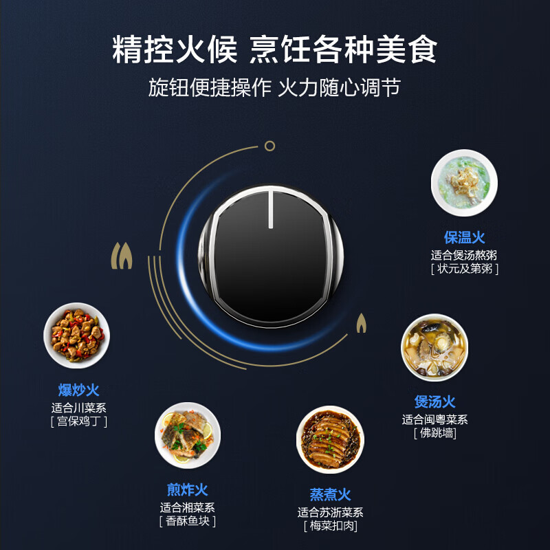 美的（Midea）燃气灶双灶极光系列家用5.0KW大火力黑晶面板台嵌两用双灶以旧换新天然气灶Q70