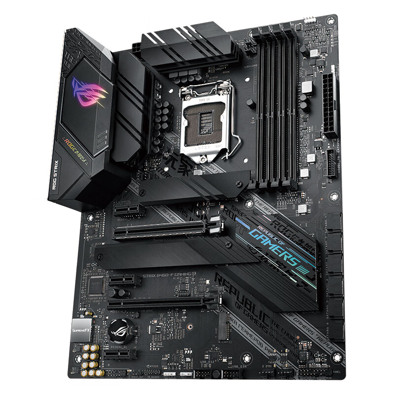 玩家國度（ROG）ROG STRIX B460-F GAMING主板 支持 CPU 10500/10400/10400F（Intel B460/LGA 1200）