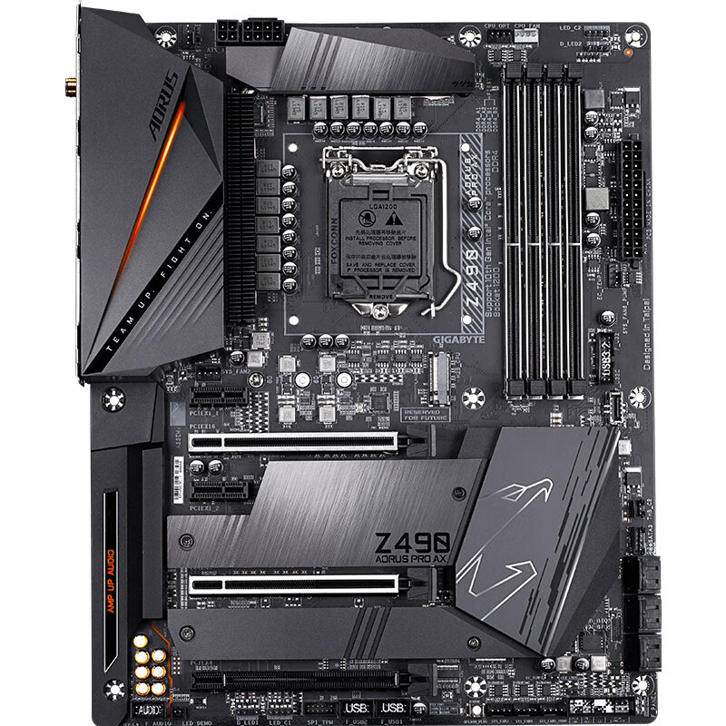 技嘉 小雕PRO Z490 AORUS PRO AX 主板 支持WIFI6/3080/3090/10700K/10850K/10900K(Intel Z490/LGA 1200)