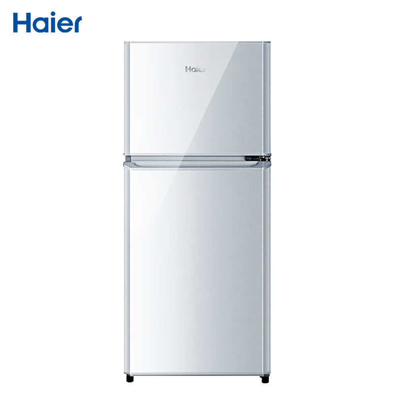 %title插图%num Haier/海尔冰箱双门小冰箱家用风冷无霜/节能直冷 小型迷你二门家电超薄电冰箱 118升双门直冷迷你冰箱118TMPA