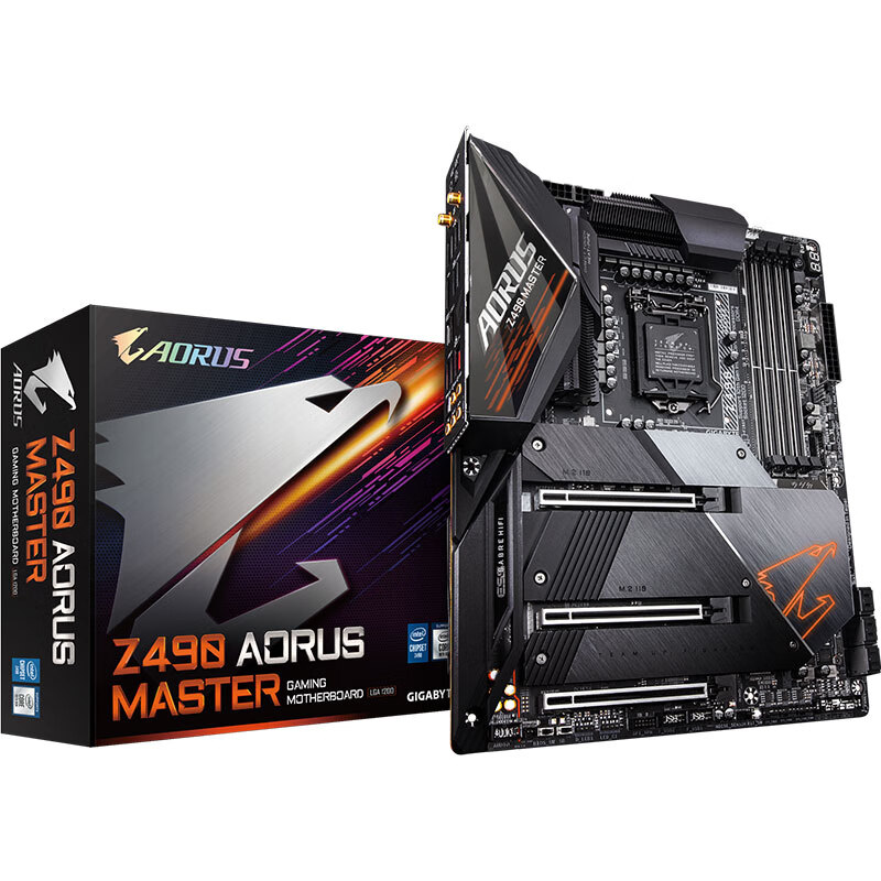 技嘉 超级雕 Z490 AORUS MASTER 主板 支持WIFI6/3080/3090/10700K/10850K/10900K(Intel Z490/LGA 1200)