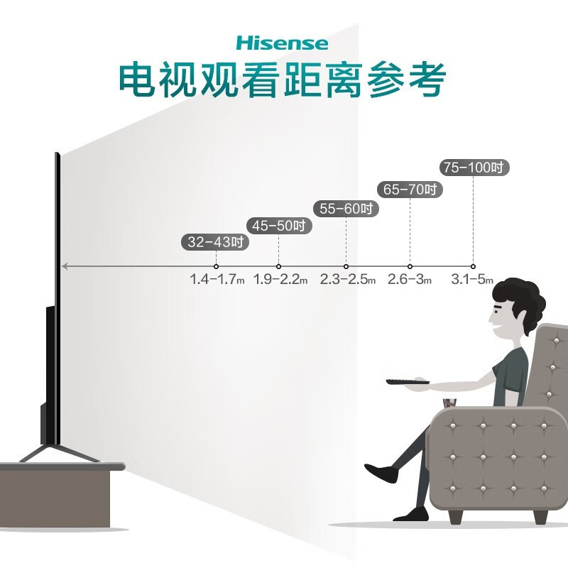 海信（Hisense）55E3F-Y 55英寸4K超高清悬浮全面屏  智慧语音超薄机身 智能平板电视