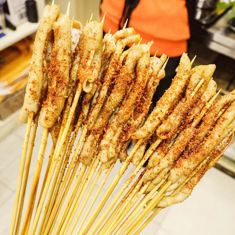 爵妃 铁板鸭肠小串冷冻小串网红鸭肠油炸串烧烤串试吃装600串商用鸭肠