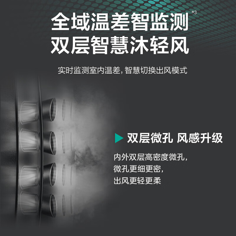 奥克斯（AUX）1.5匹 沐新风 新1级能效 母婴新风 WIFI智控 （KFR-35GW/BpR3BQB1(B1)）壁挂式空调挂机