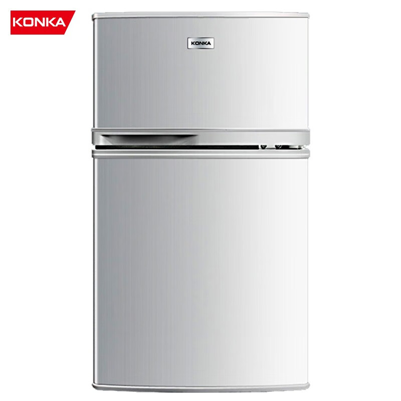 康佳（KONKA）102升 双门小冰箱 迷你小型 冷冻冷藏 家用两门  寝室用电冰箱冰箱 BCD-102S